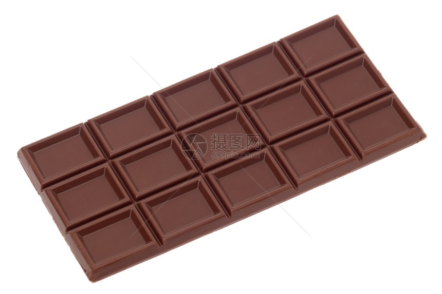 糖果活力白色背景上孤立的巧克力食物图片