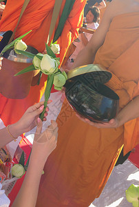 仪式寺庙人们古老的传教统高尚的僧侣背景图片