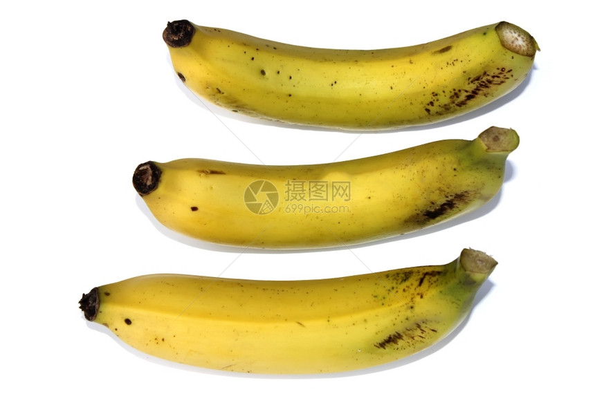 玉石皮肤小吃白背景孤立的里普香蕉图片