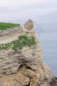 阿特莱什山海景克里米亚的MalyAtlesh自然边界夏天背景