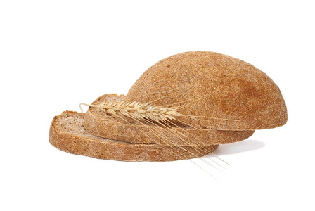 棕色的切碎面包和耳朵谷物食图片
