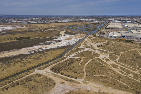 南澳大利亚阿德莱港工业区空中观测图Asir路商业区域图片
