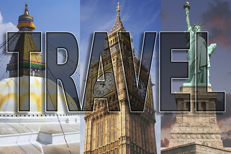 环球旅行亚洲欧和北美地标雕像英国图片