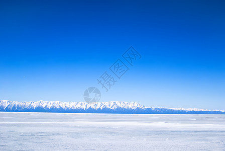 冬季的贝加尔湖背景图片