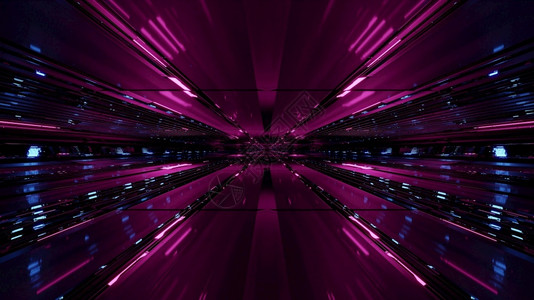未来科技科幻建筑时空隧道科幻背景图片
