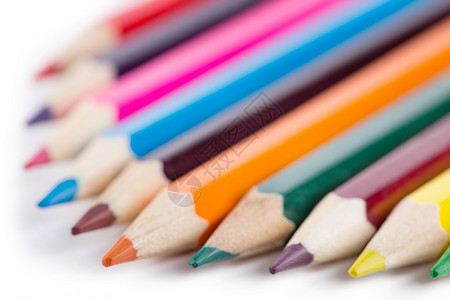 彩色铅笔特写图片
