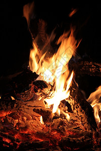 热火烈夜间燃烧的焰照片温暖象征博斯维尔德图片