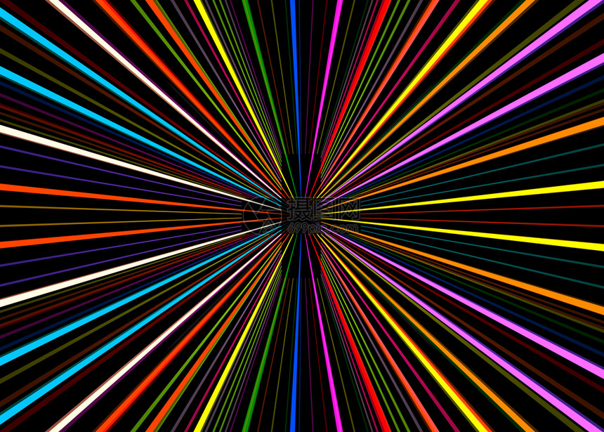 丰富多彩的活力渲染3d转换抽象色彩多的波束爆破隧道背景图片