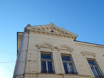 利兹窗户城市的古典建筑石块细节和装饰欧洲的图片