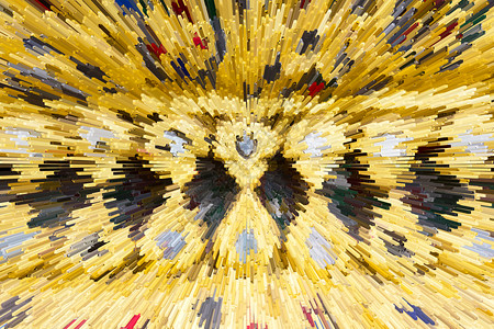 立方体抽象的精集彩色纹理黄图片