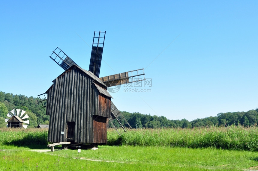 遗产木制的展览Romanania民族博物馆木材风力制造厂图片