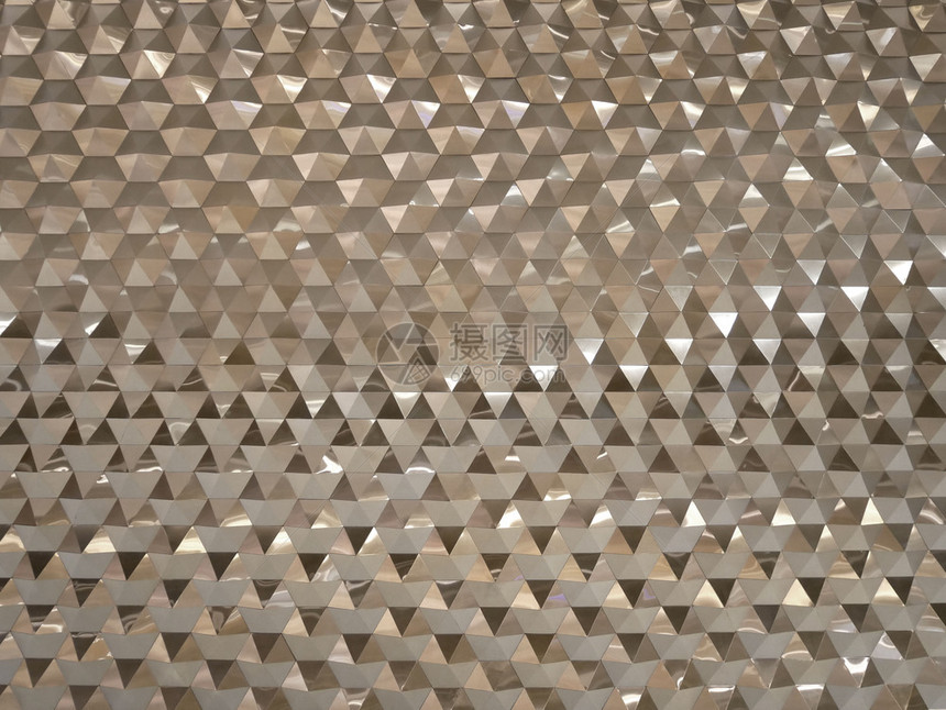 无缝的抽象有质感银基低极聚边三角形和多几何抽象背景图片