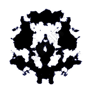 Rorschach黑白图形的插色心理学家恐惧图片