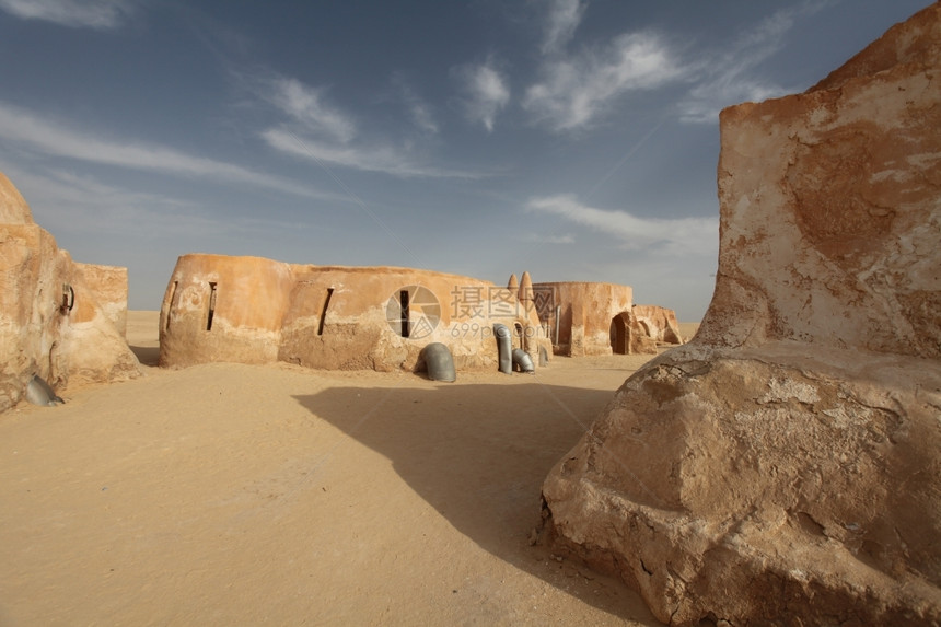 萨哈拉沙漠镇突尼斯景观天空图片