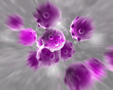 制作脑疾病以3D软件制成的癌细胞图片