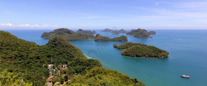 泰国AngThong海洋公园最佳景色船丁字裤自然图片