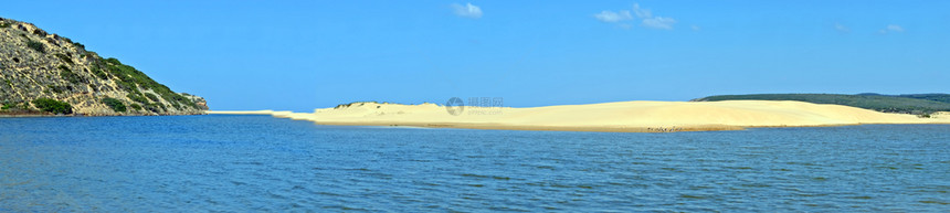 葡萄牙西海岸Carrapateira海滩的全景Panorama自然沙丘大西洋图片