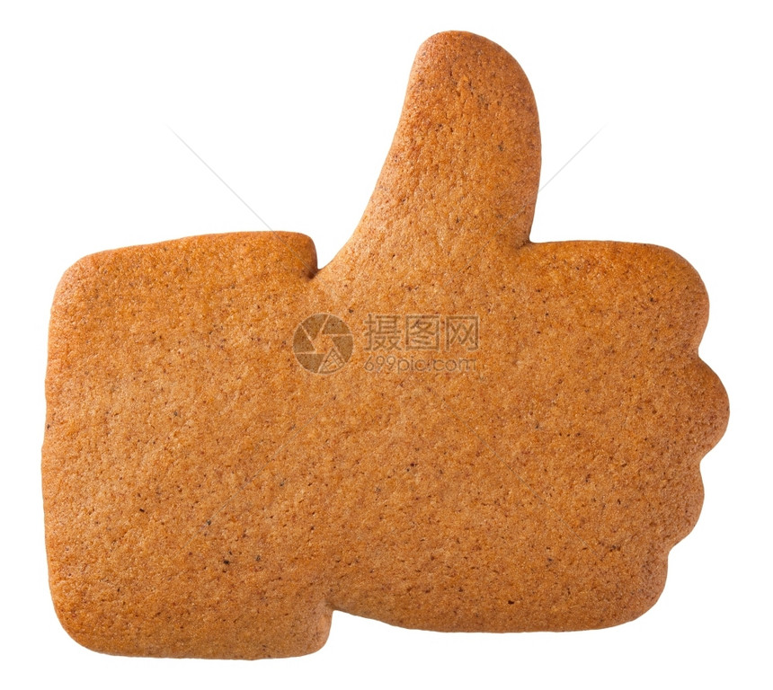 姜饼像干一样在白色背景中被隔绝满意博客金的图片
