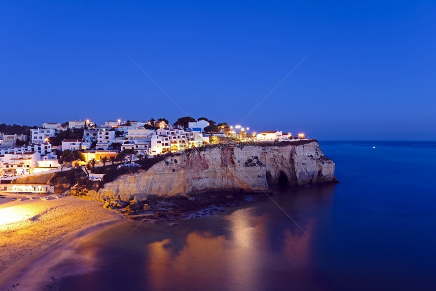 晚上在葡萄牙阿尔加夫的卡沃伊罗埃大西洋旅游的图片