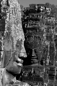 艺术地标朝柬埔寨吴哥寺庙废墟的一栋开暹粒图片