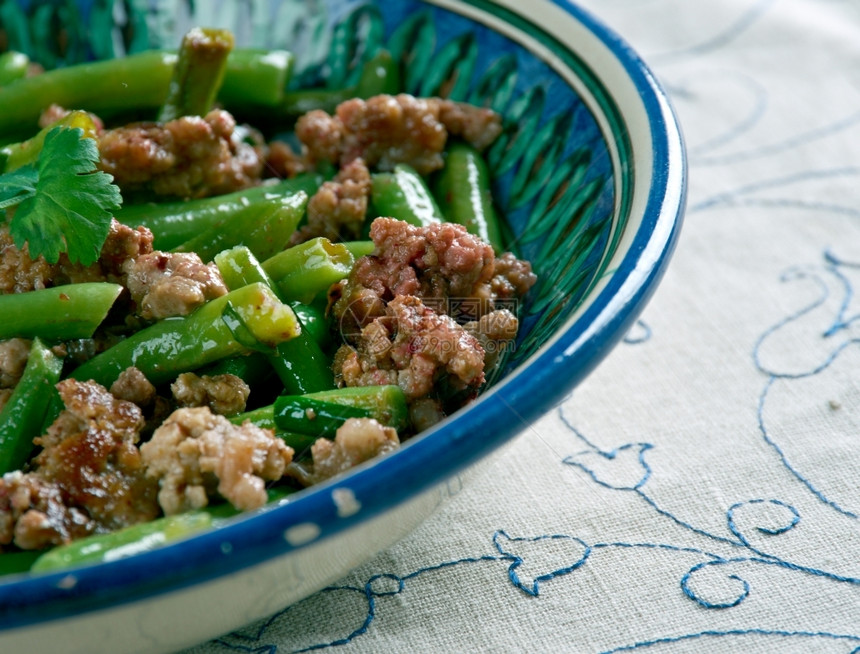 起司EtliFasulye土耳其食肉油菜绿豆劈投标图片