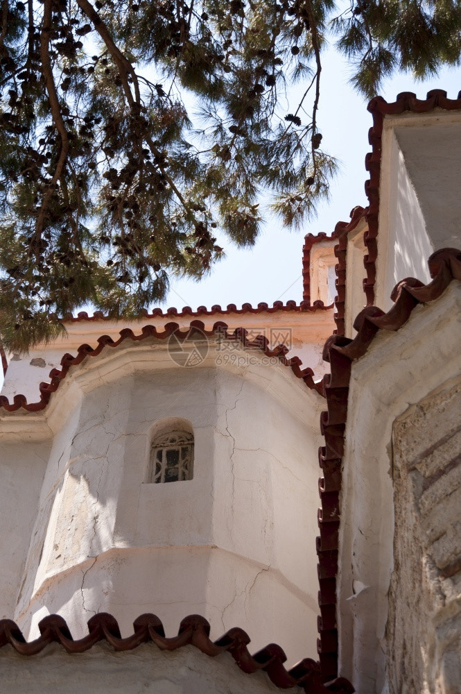 地中海萨莫斯教堂钟艺术图片