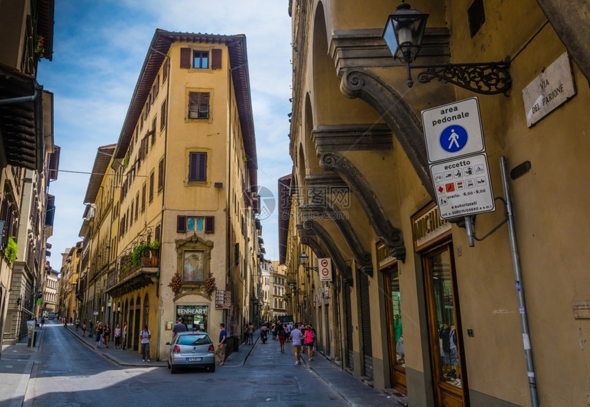 佛罗伦萨的德佩奥内街旅游迹象细节图片