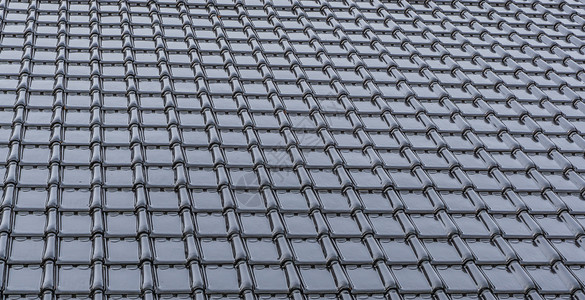 光泽度现代黑色滑屋顶瓷砖纹理背景结构体图片