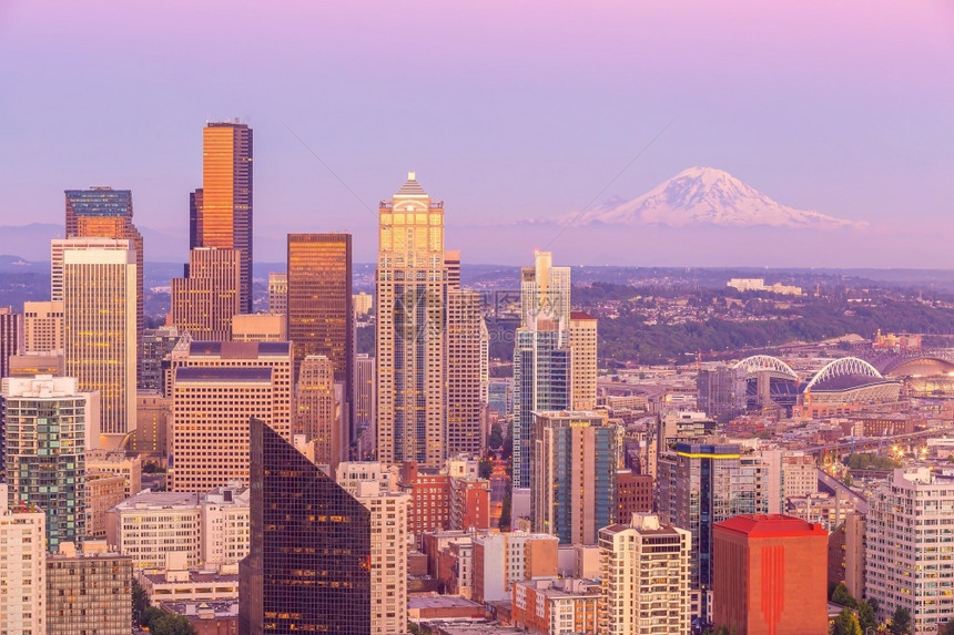 美国华盛顿州西雅图市中心天线城风景观联合的外部图片