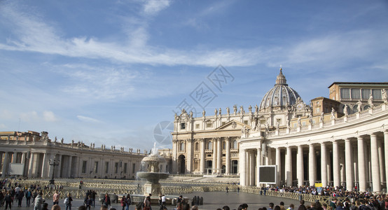 旅游罗马圣彼得巴西里卡水平图像建筑学教皇图片