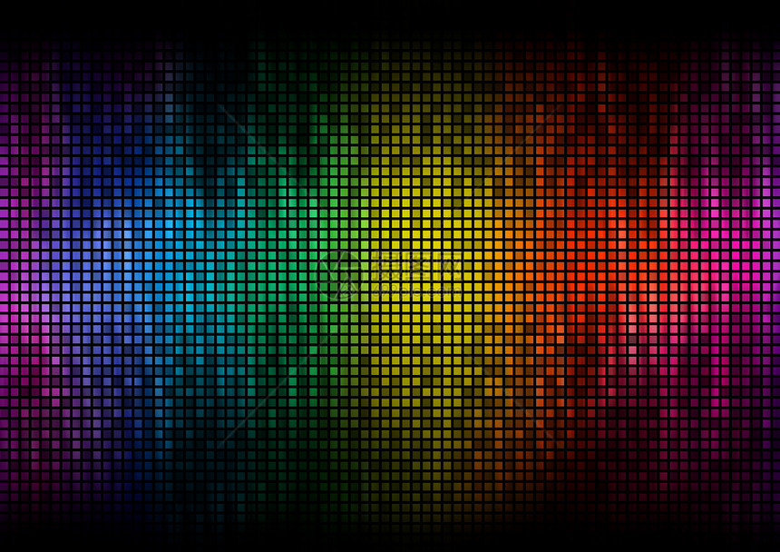 数字等同器颜色像素振幅水平显示迪斯科效果Discoeffect形象的数字分析仪图片