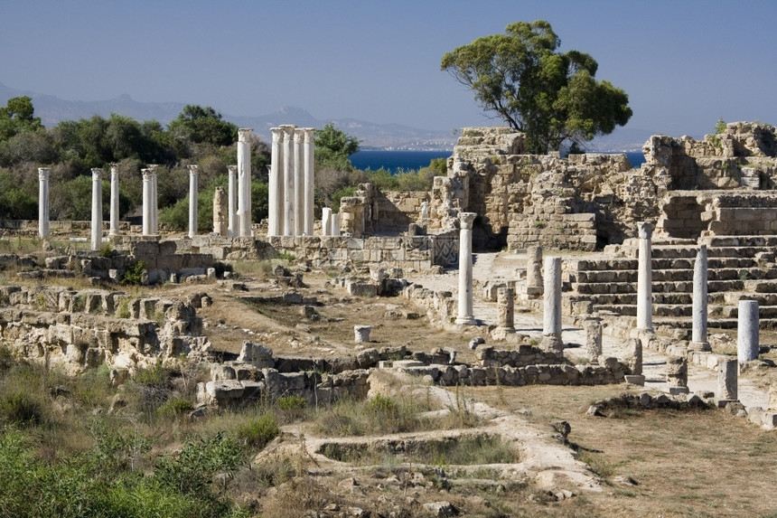 古老的旅游萨利米斯这些废墟可追溯到公元前1世纪直至930年2月日这些废墟图片