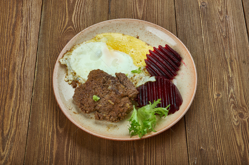 国际航空天局Hakkemat食品传统北瑞典菜挪威丹麦地面牛肉或小猪混合库存黑胡椒和马约兰郁或者图片