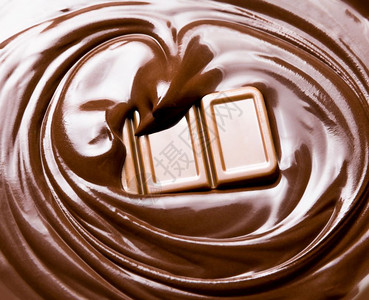 酱液体棕色的融化巧克力图片