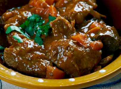 可口美食AussieJumbuckStew澳洲羊肉菜胡椒图片