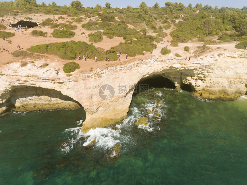 船天自然贝纳吉尔洞穴拉戈亚阿尔加夫葡萄牙图片
