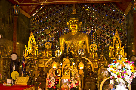 泰国笏清迈以北DoiSuthep寺庙的部分地区旅行高清图片