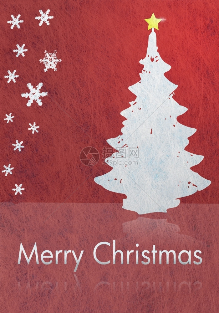白色的圣诞节树雪花快乐卡等字眼都写在圣诞树和雪花上德语图片