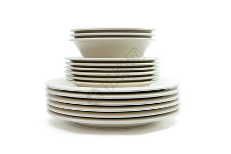 碟子盘零散的普通米面餐盘汤和酱碟浅褐色的图片
