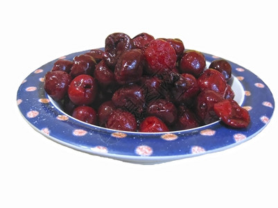 盘子水果潮湿与樱桃孤立的杂菜烹饪过程食物折磨图片