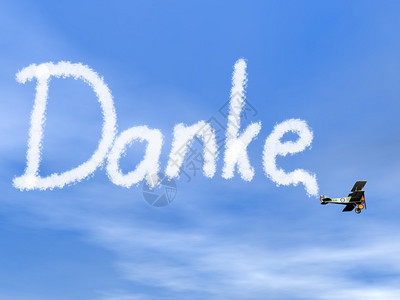 插图丹科克德国感谢您的留言来自蓝天的双层烟雾3D数字的图片