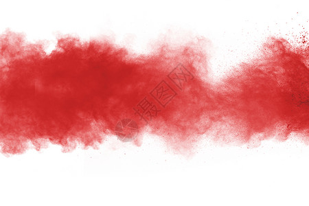 红色的白背景红粉末爆炸有创造力的宇宙图片