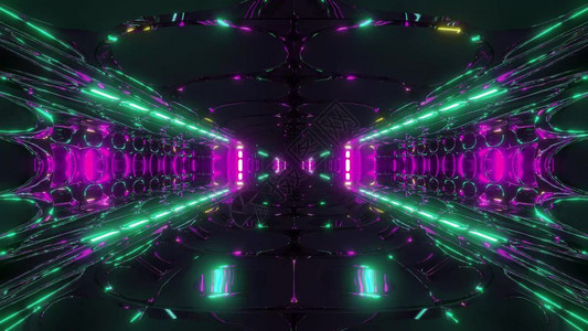科学技术未来科幻背景隧道粒子图片