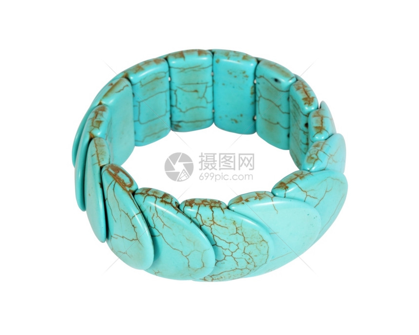 白色背景的Bracelet双Jouterie孤立杰出的珠宝配饰图片