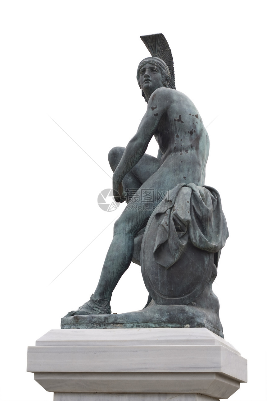 希腊雅典古半神论英雄特修斯创立者雅典始人希腊雅典白色的男人图片