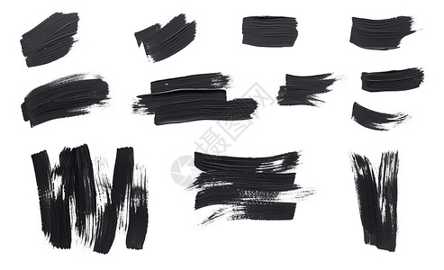 白色背景上孤立的黑油漆纹身轻拍垃圾摇滚黑色的背景图片