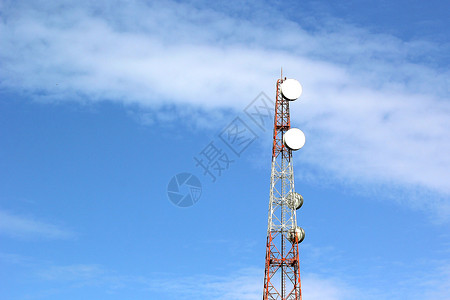 电信网络信号塔背景图片