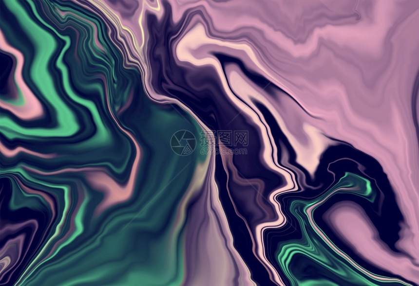 色彩多的液体形状CLV水彩形象的时髦图片