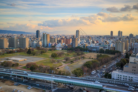 日本大阪街道风景图片