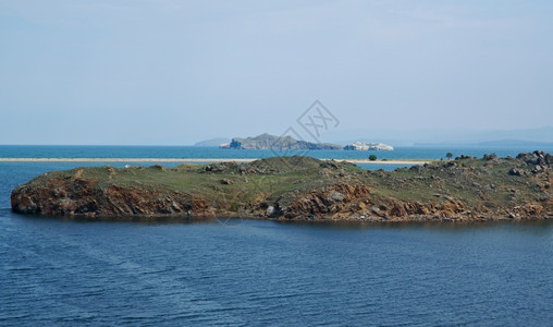 旅游贝加尔湖Baikal湖岛景观高清图片